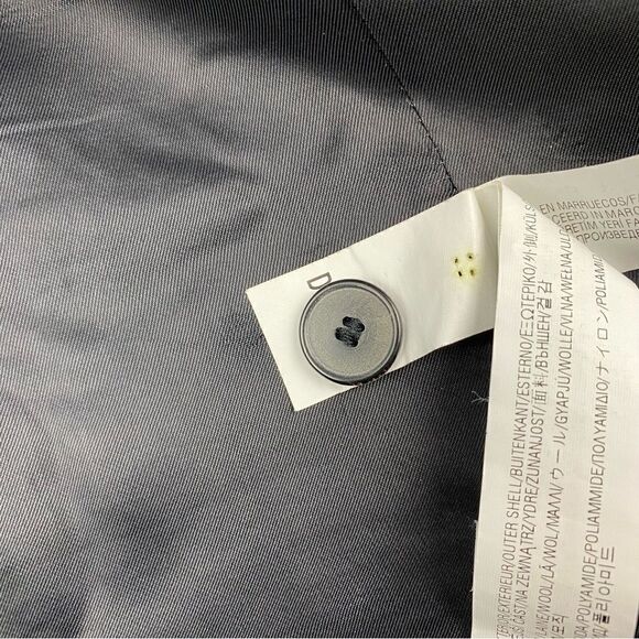 Zara Wool Blend Double Breasted Jacket Black Large - Picture 7 of 10